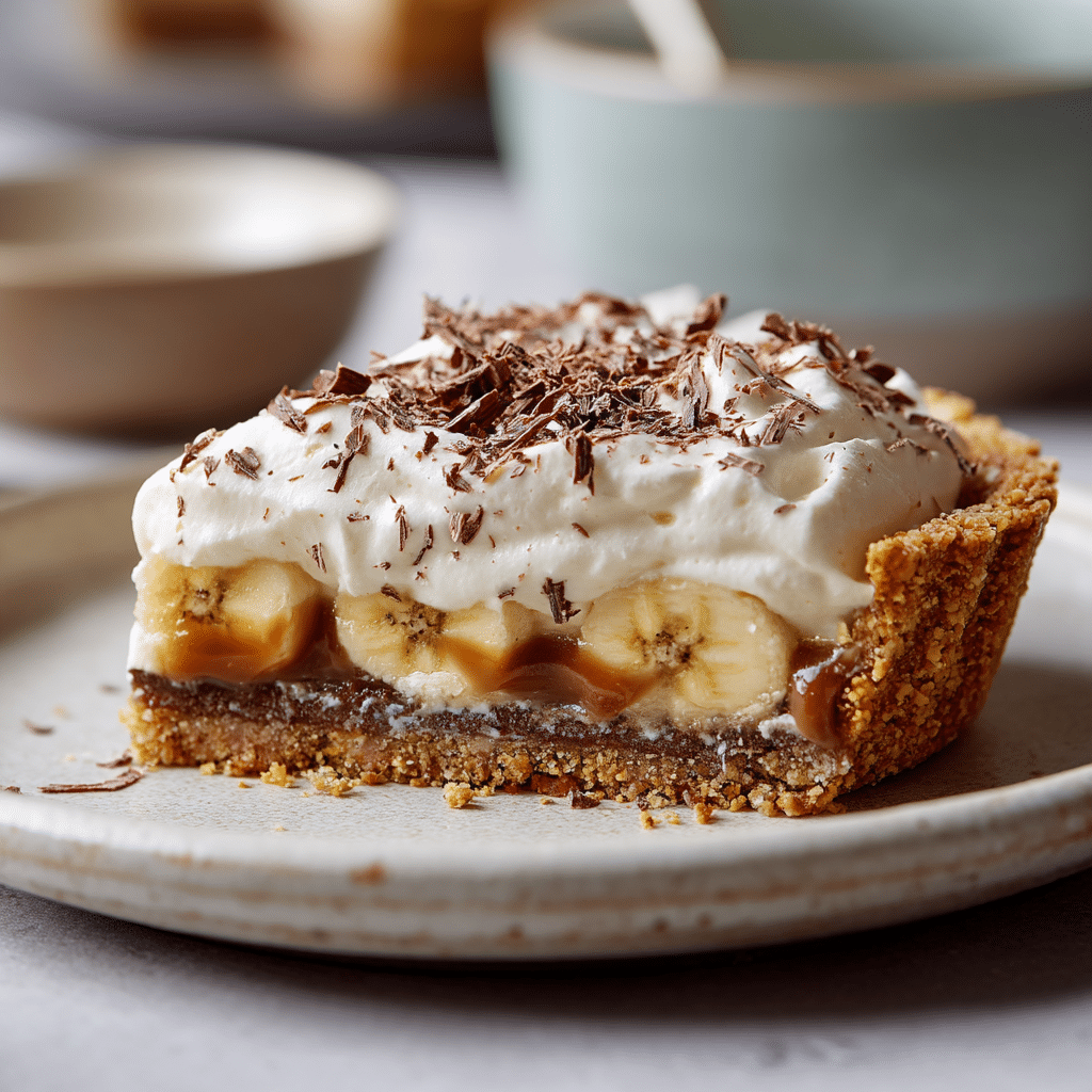 Easy Banoffee Pie Recipe with Caramel and Cream