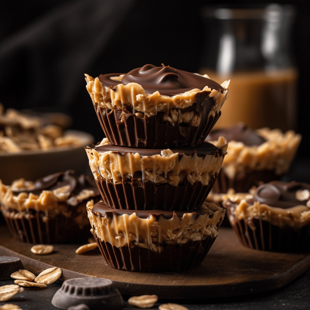 No Bake Peanut Butter Oat Cups Recipe