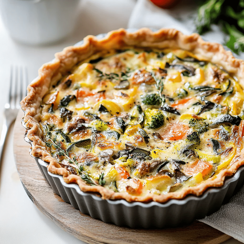 Delicious Springtime Vegetable Quiche Recipe