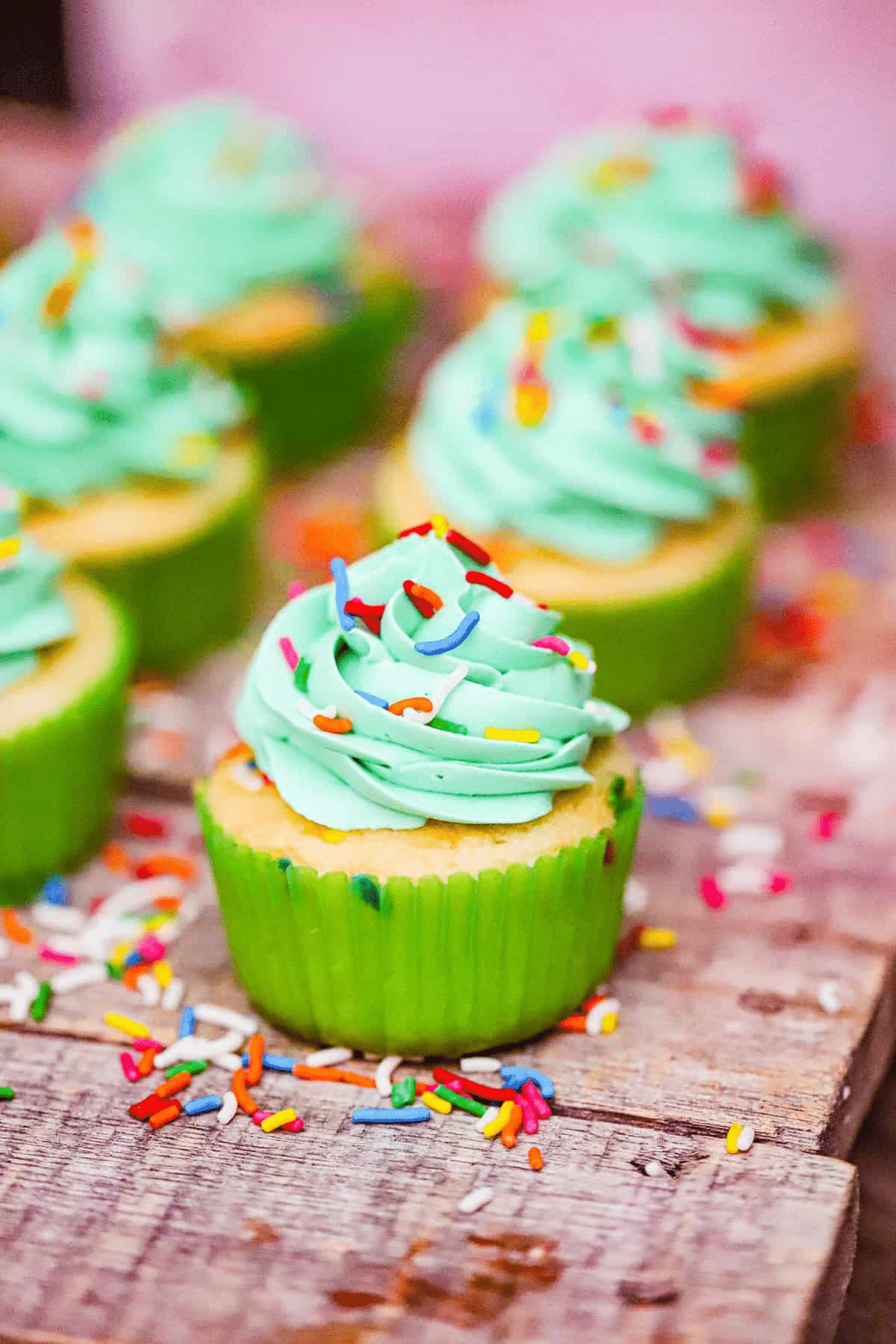 Vegan St. Patrick’s Day Rainbow Cupcakes Recipe