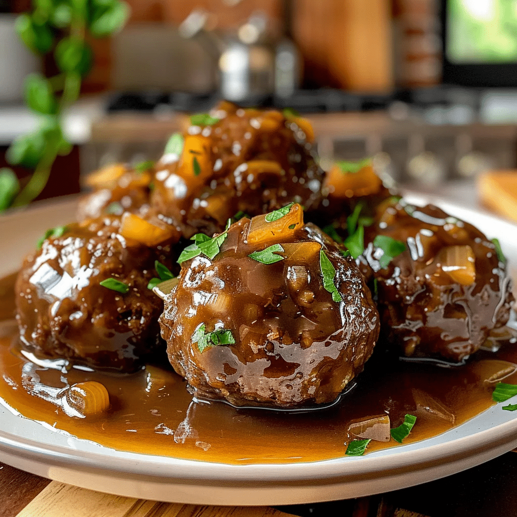 Delightful Salisbury Steak Meatballs Recipe