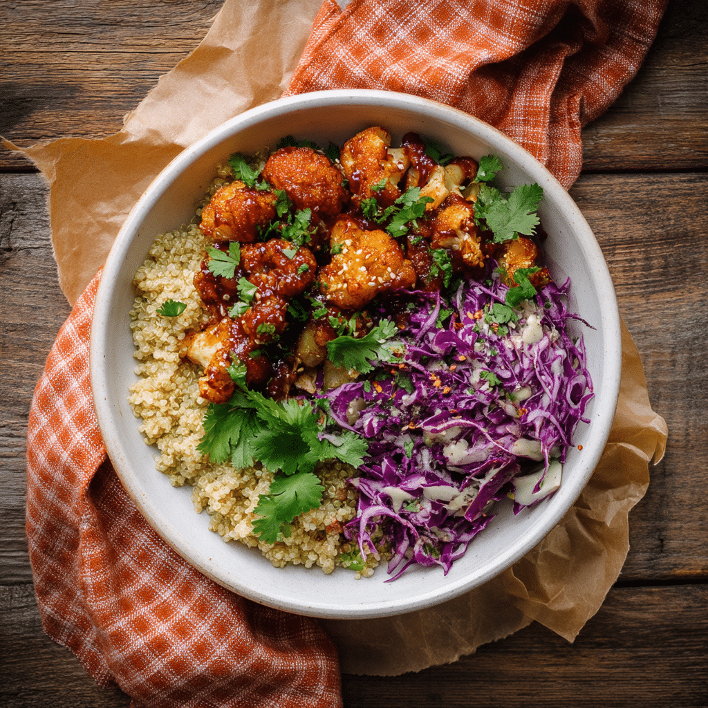 BBQ Cauliflower Bites Bowl Recipe