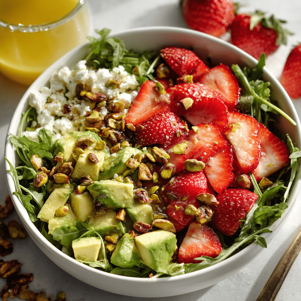 Strawberry Crunch Salad with Champagne Vinaigrette Recipe