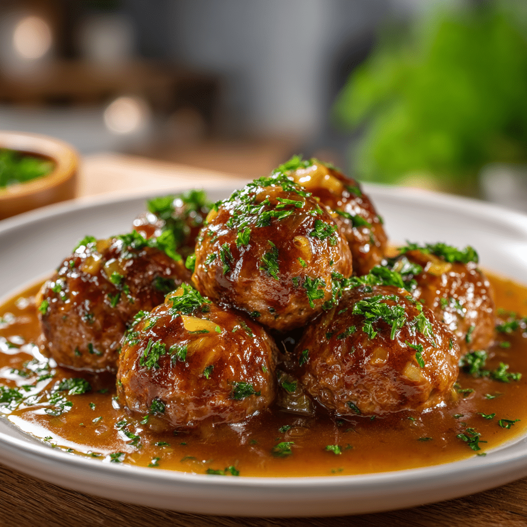 Delightful Salisbury Steak Meatballs for Dinner Recipe