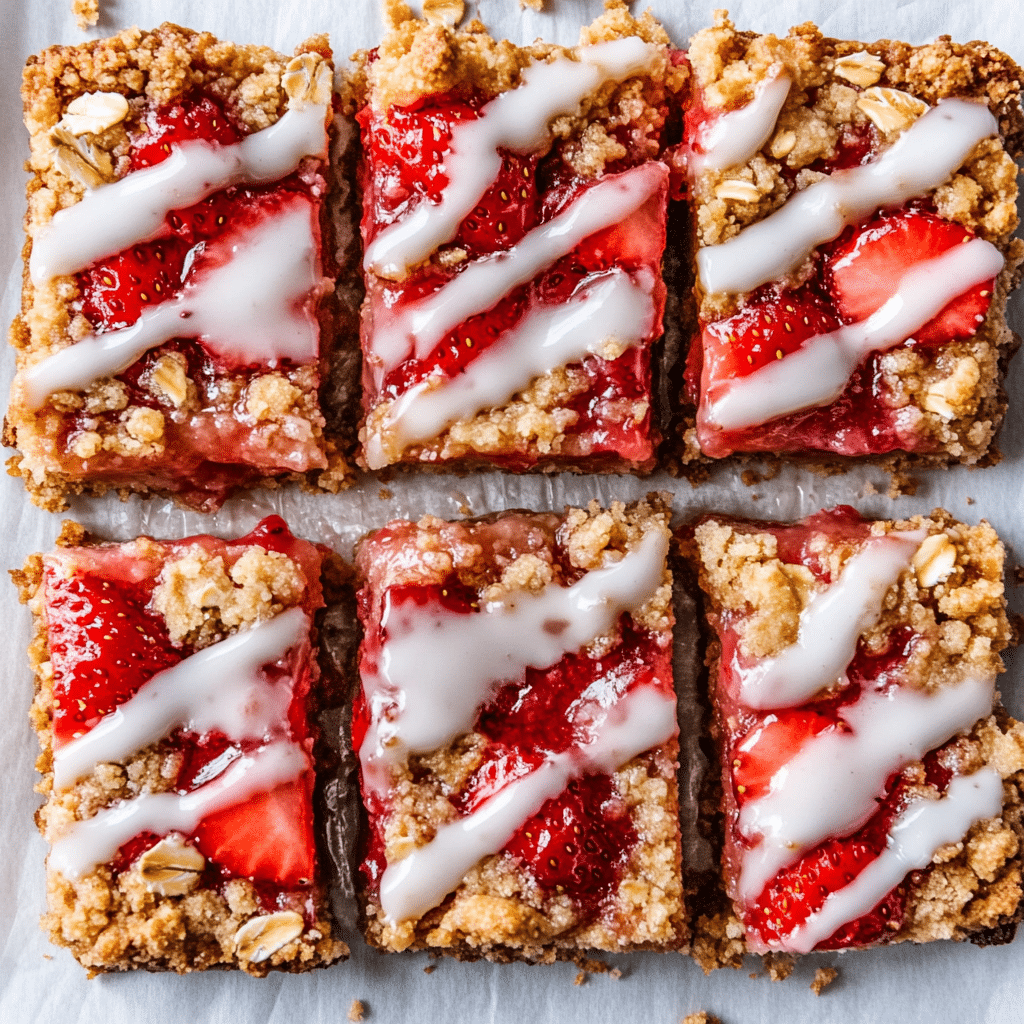 Strawberry Oatmeal Bars Recipe