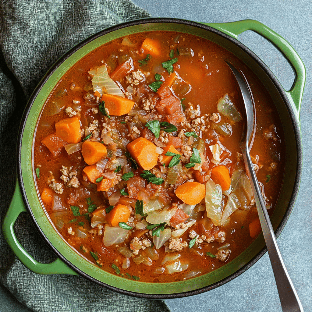 Italian Sausage and Cabbage Soup