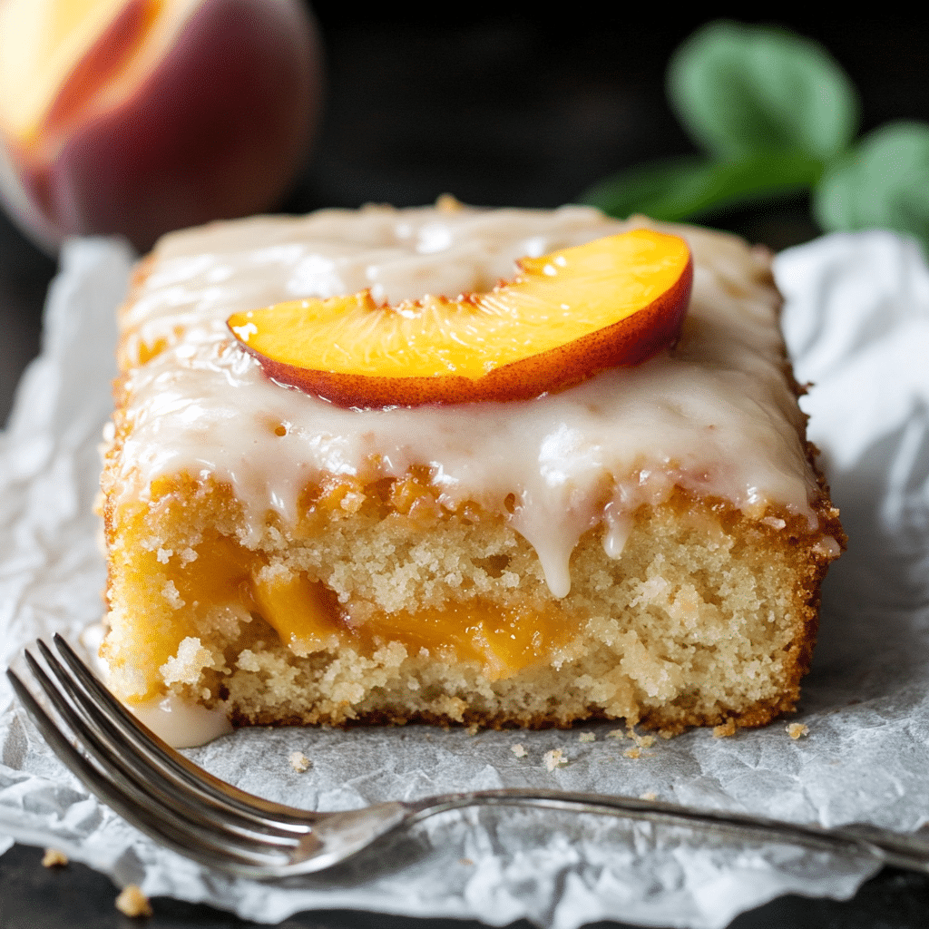 Brown Sugar Peach Cake Recipe