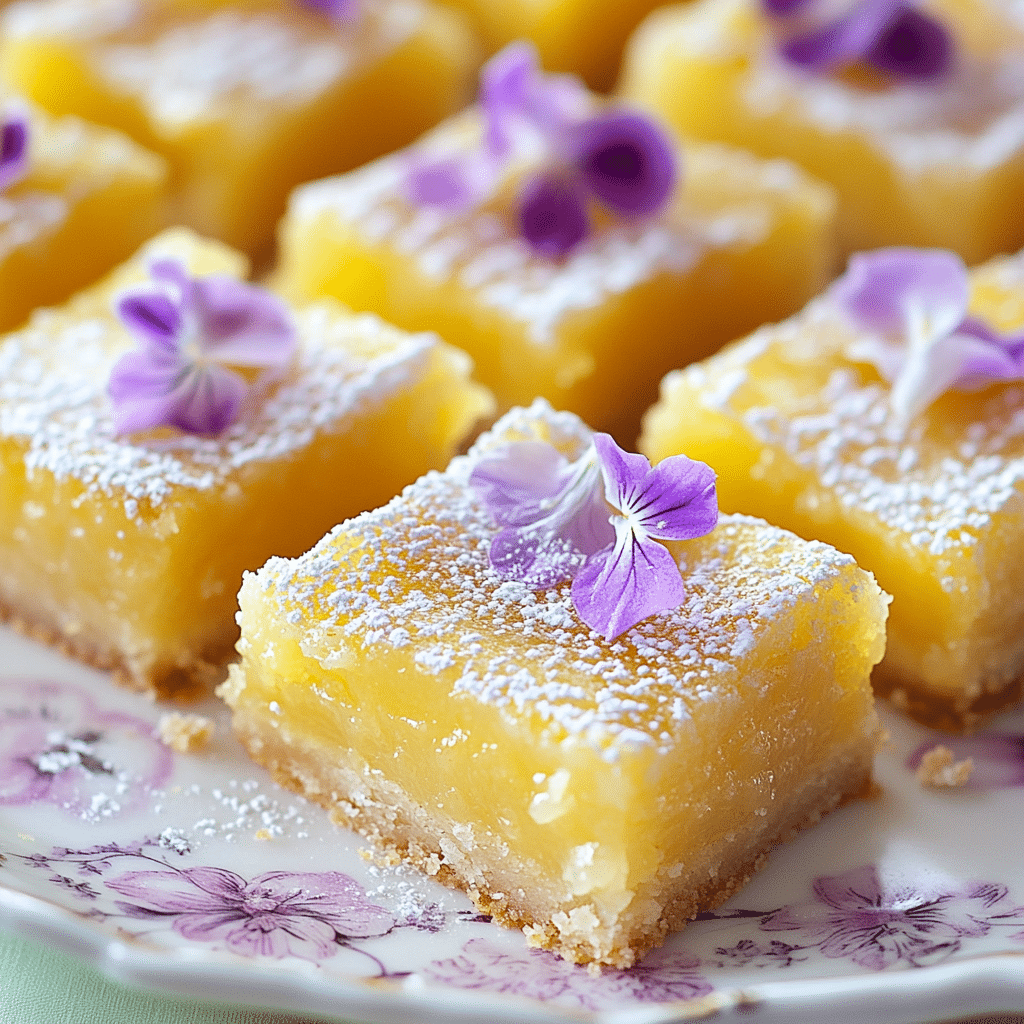 Lavender Lemon Bars Recipe