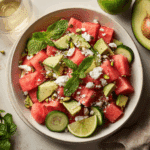 Watermelon and Cucumber Salad Recipe