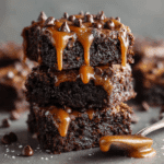 Caramel Chocolate Chip Brownies Recipe