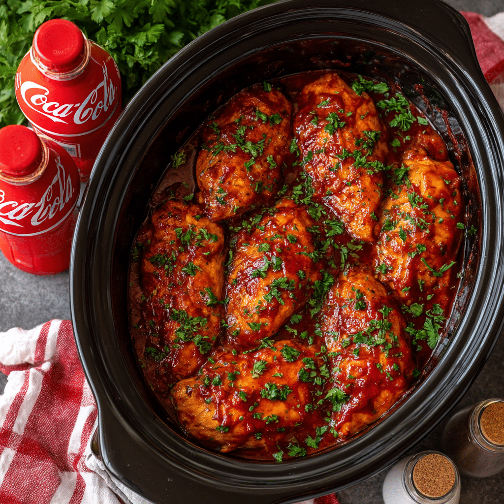 Slow Cooker Coca Cola Chicken Recipe