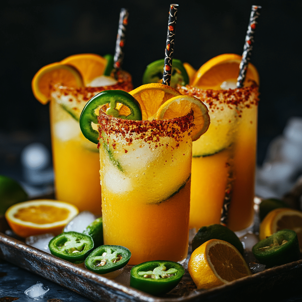 Spicy Orange Margaritas