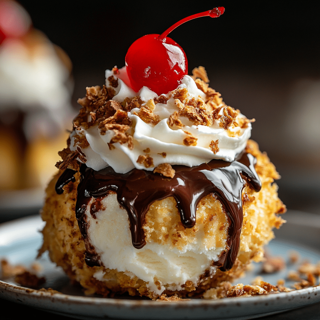 Easy Mexican Fried Ice Cream