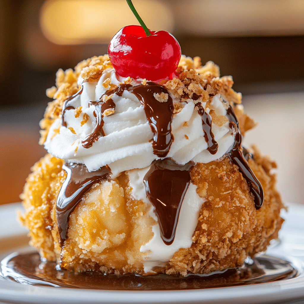 Easy Mexican Fried Ice Cream