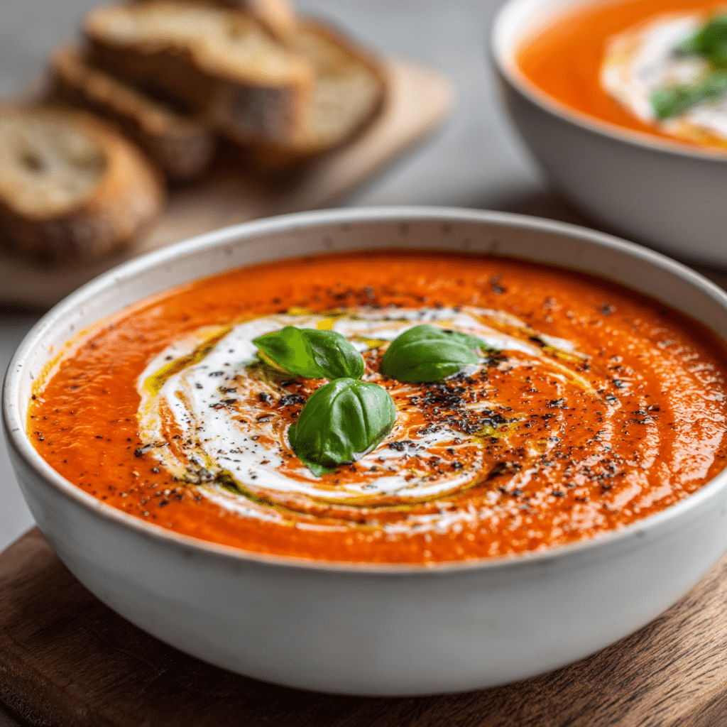 Roasted Red Pepper Soup Recipe