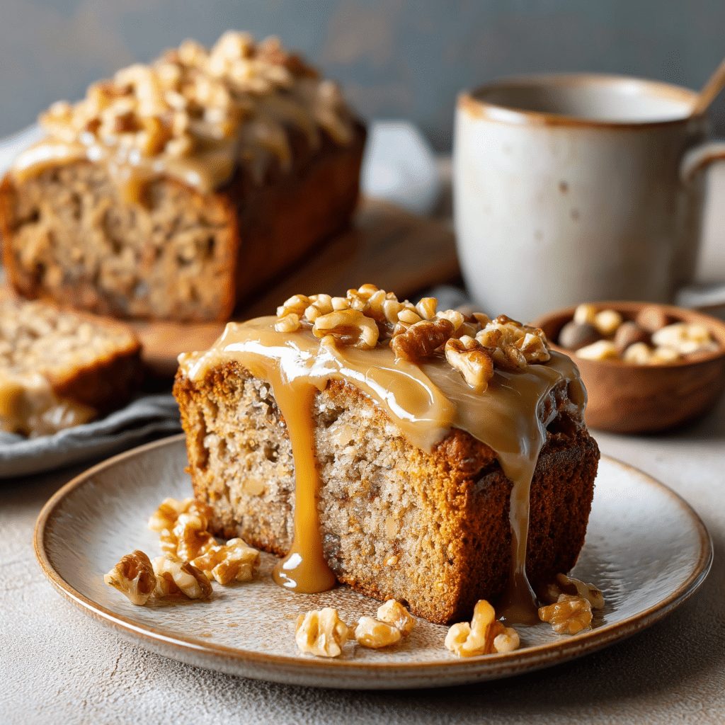 Coffee Walnut Loaf Cake Recipe