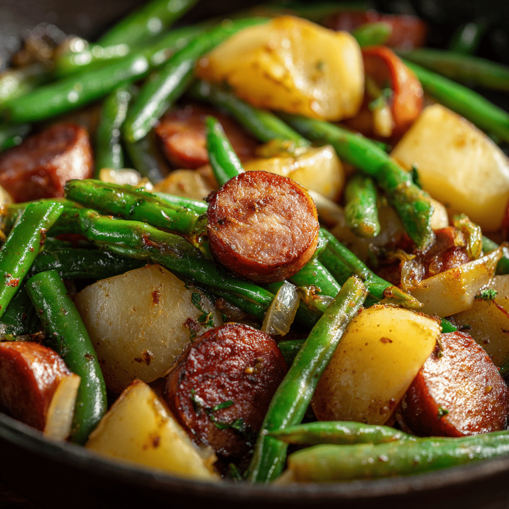 Crockpot Kielbasa and Green Beans Recipe