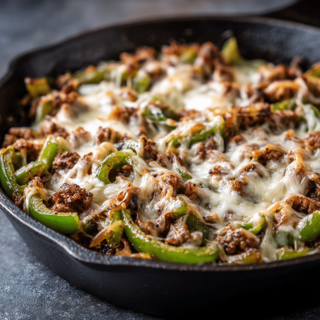 Philly Cheese Beef Skillet Recipe