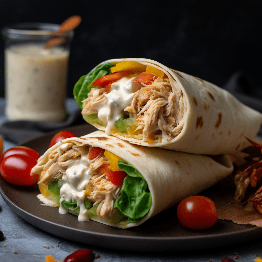 Chopped Chicken Caesar Salad Wrap Recipe