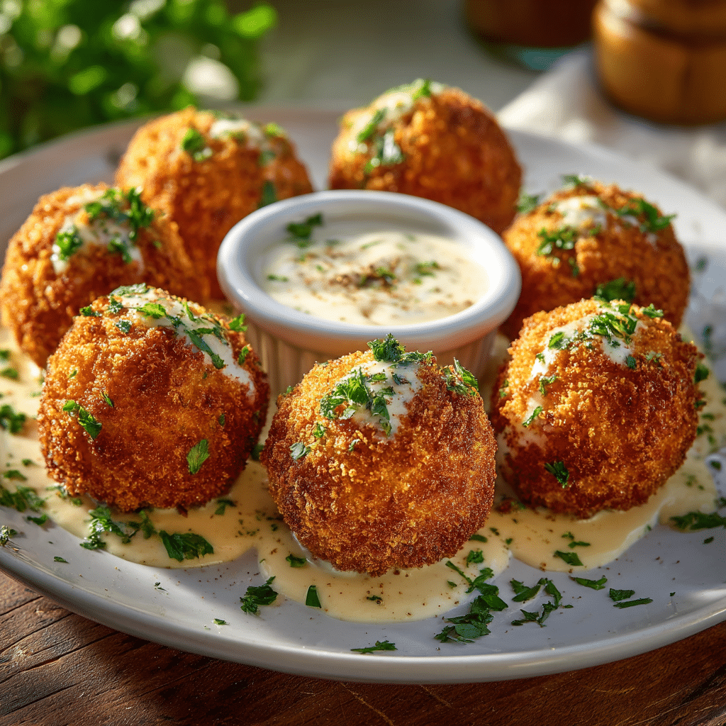 Reuben Balls with Spicy Thousand Island Dipping Sauce