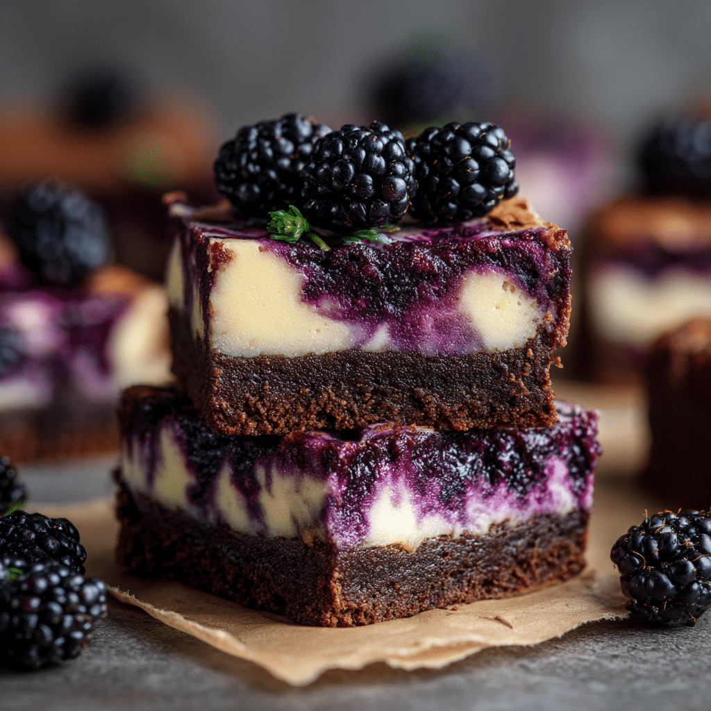 Blackberry Cheesecake Brownies