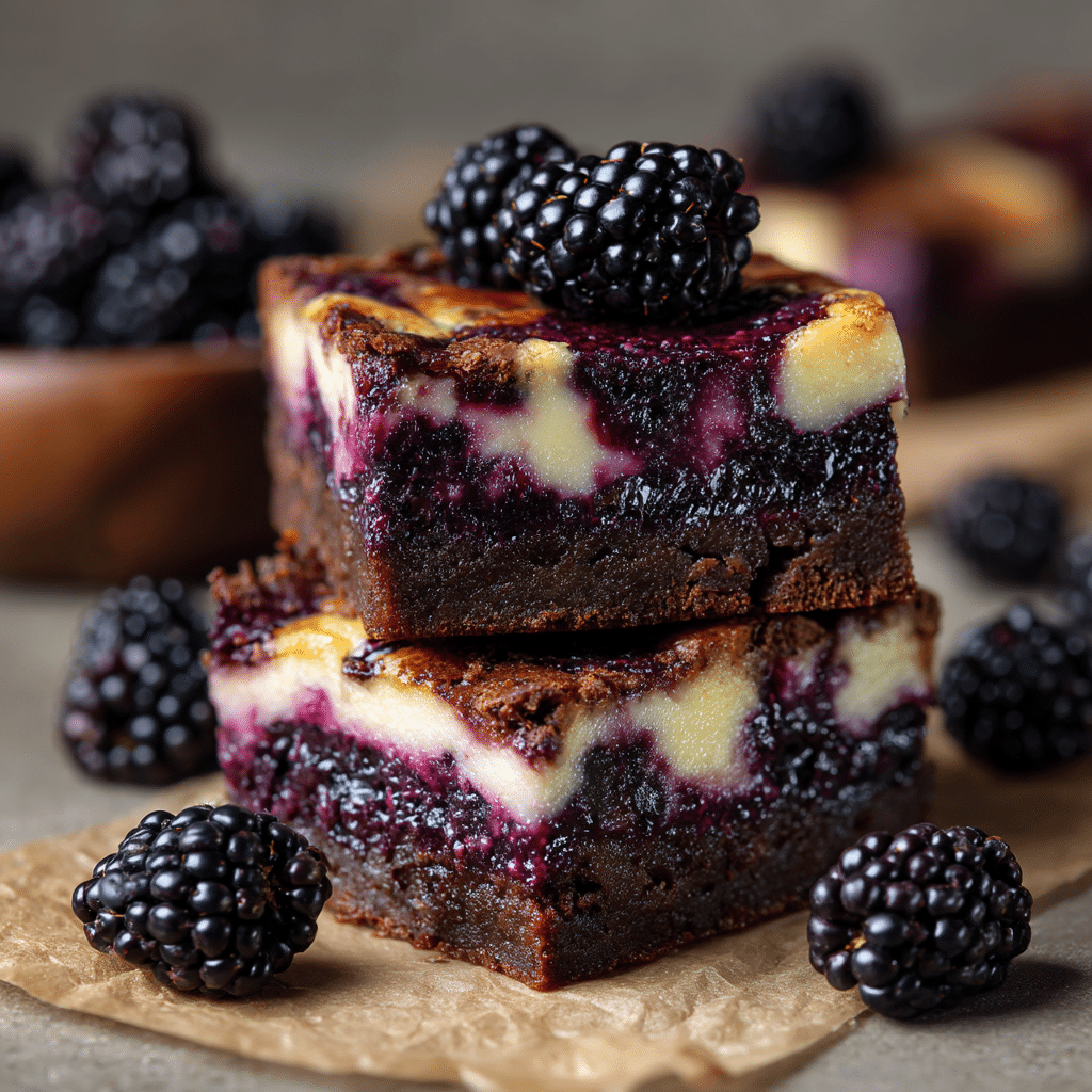 Blackberry Cheesecake Brownies