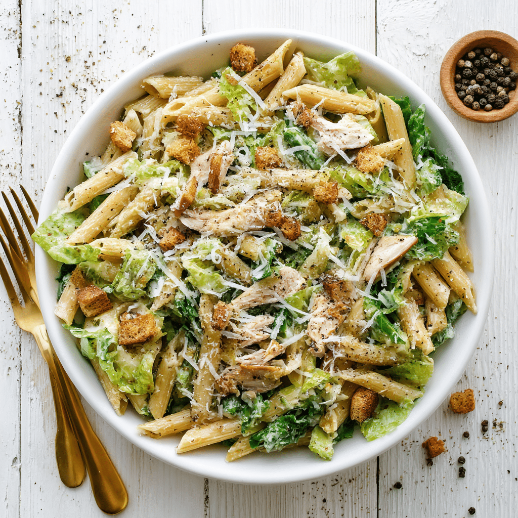 Chicken Caesar Pasta Salad Recipe