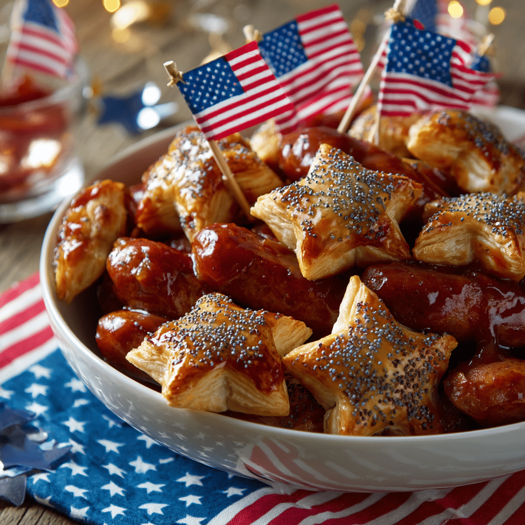 Star Spangled Kielbasa Bites Recipe