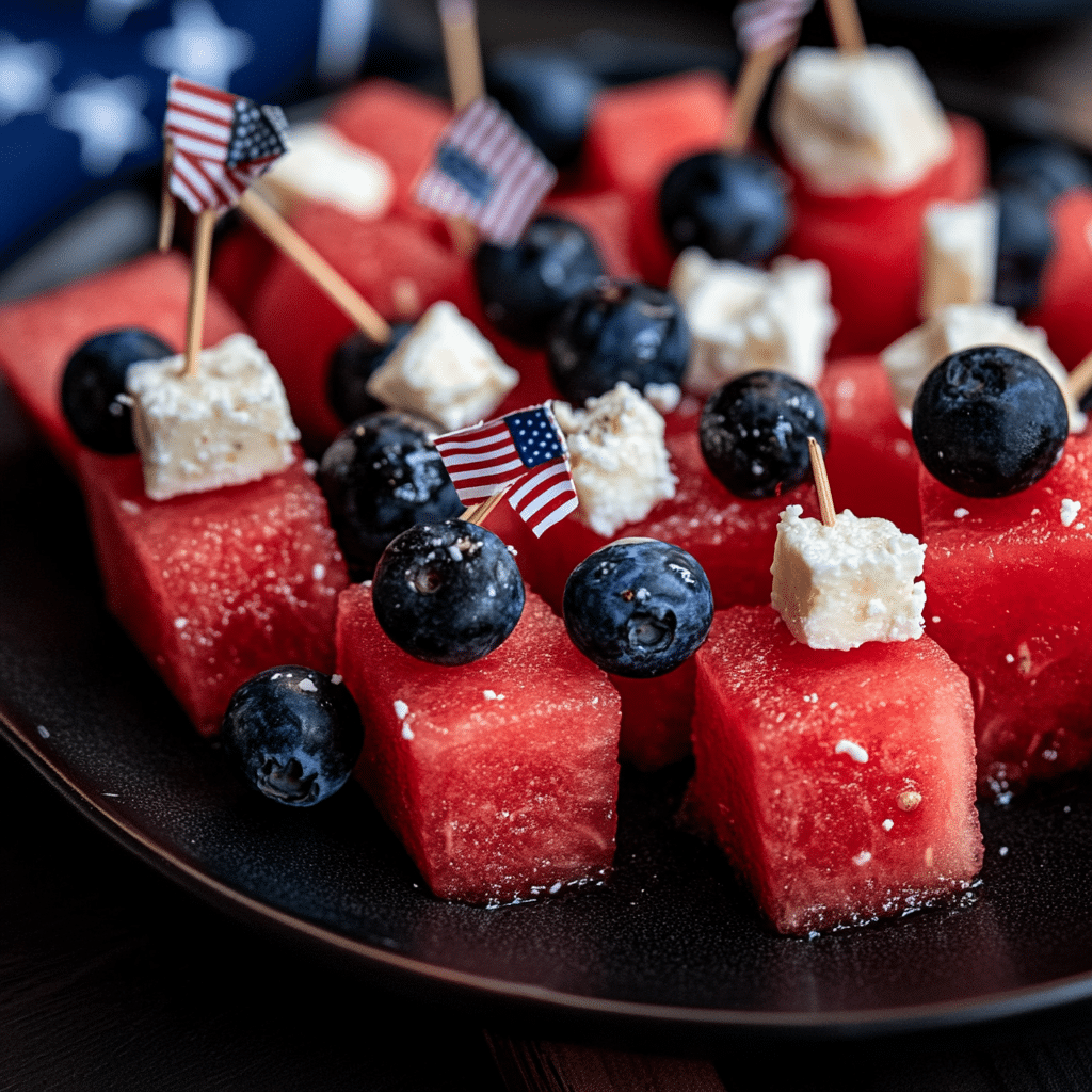 Patriotic Watermelon Appetizer Recipe