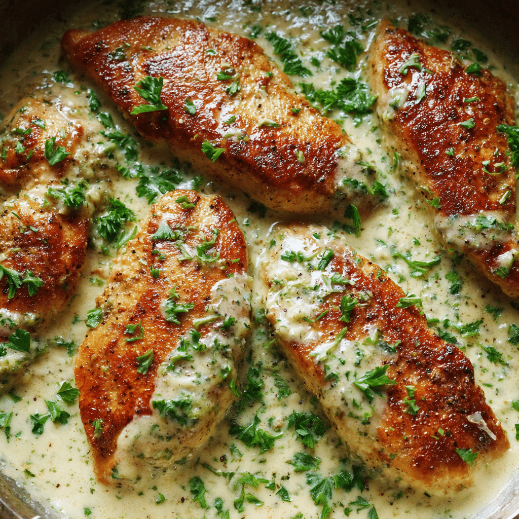 Irish Chicken in Whiskey Cream Sauce