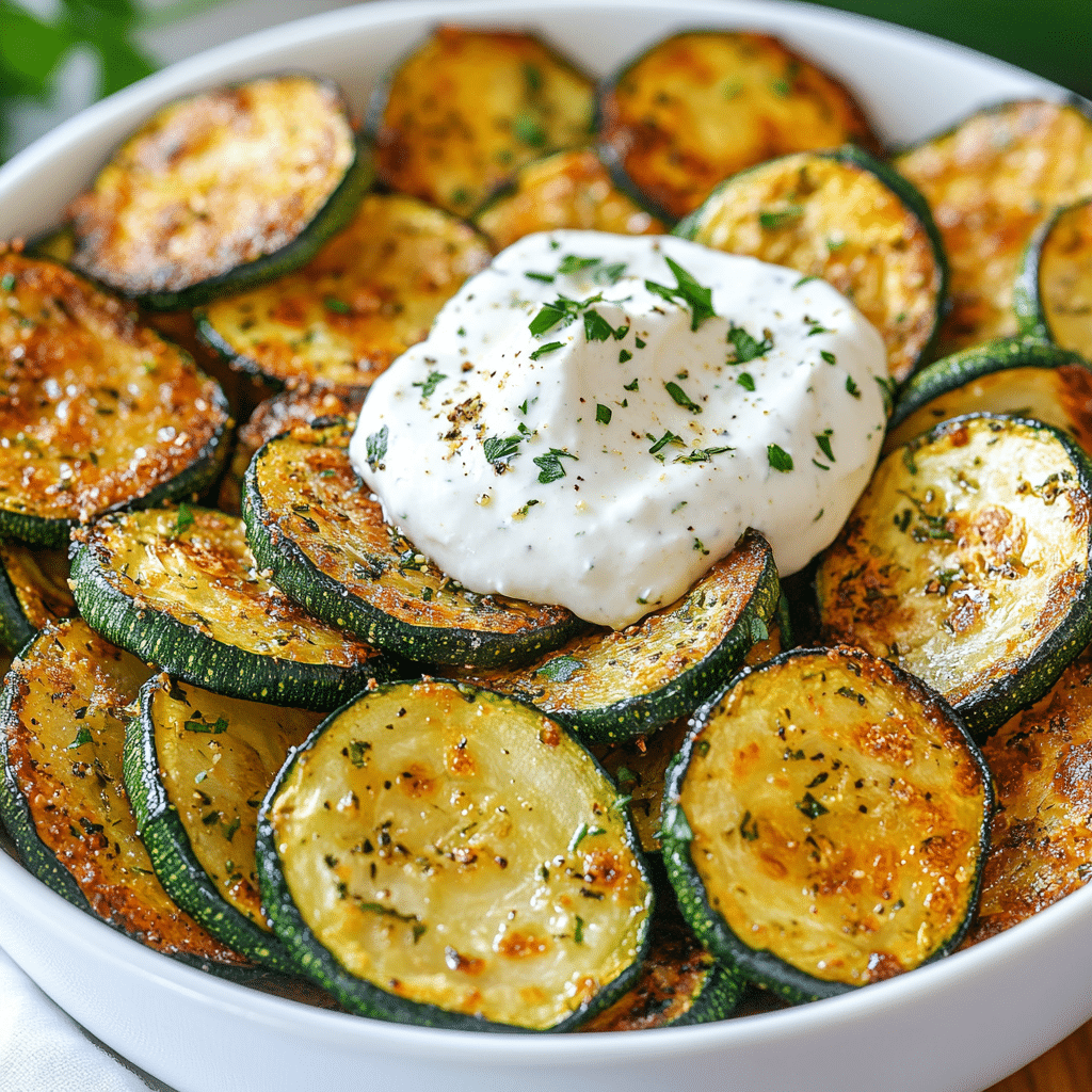 Crispy Zucchini Garlic Bites Recipe