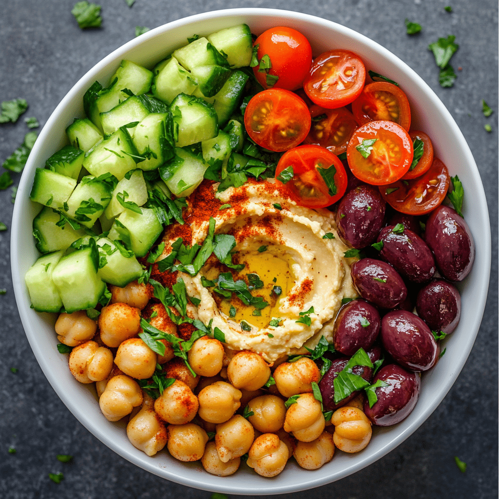 Spicy Mediterranean Lunch Bowl Recipe