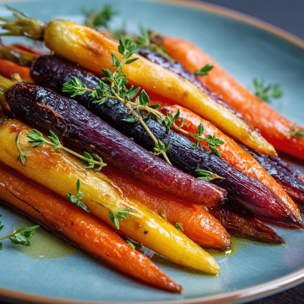 Honey Roasted Colorful Carrots