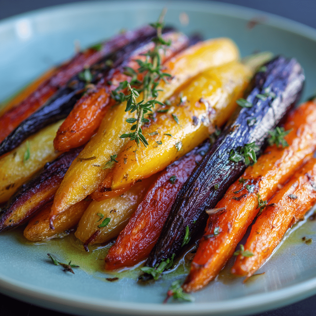 Honey Roasted Colorful Carrots