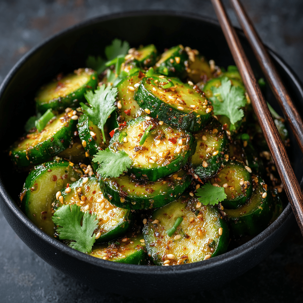 Asian Cucumber Salad (5 Minute)