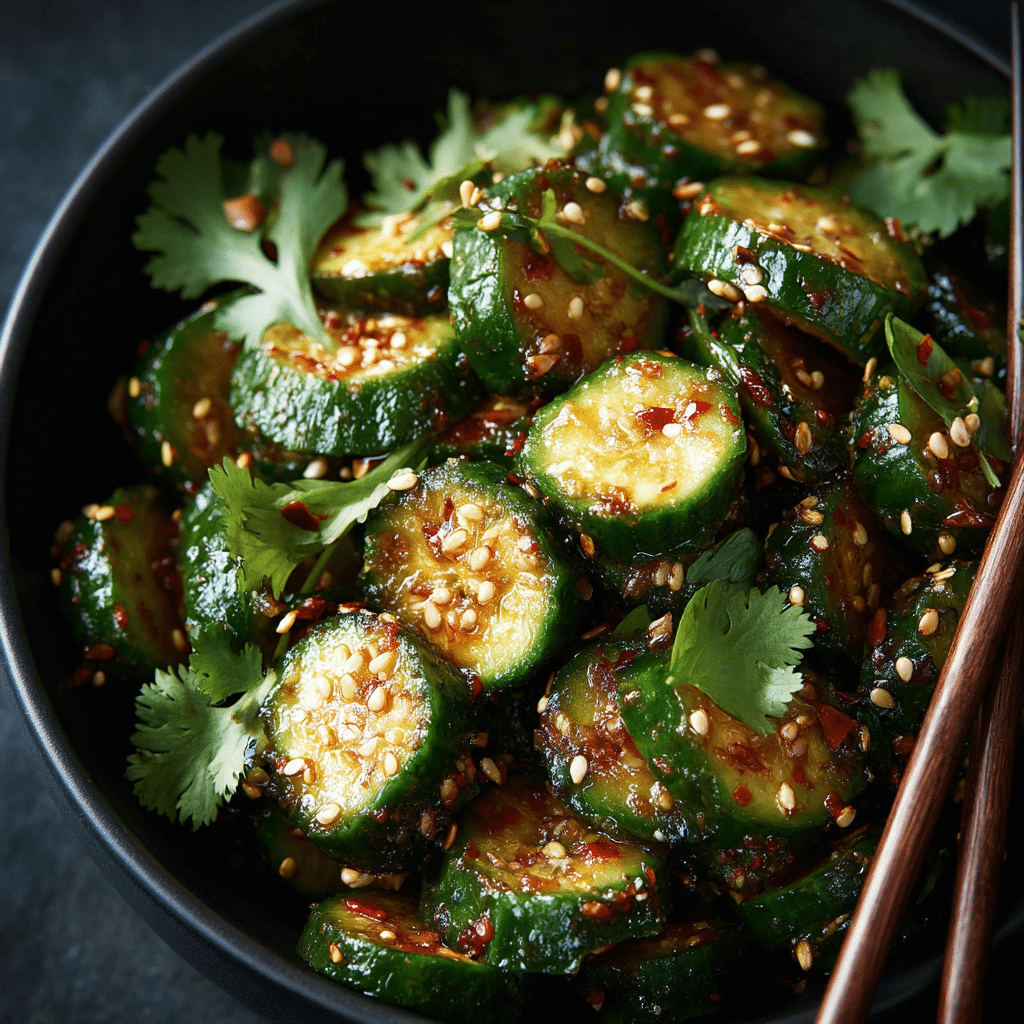 Asian Cucumber Salad (5 Minute)