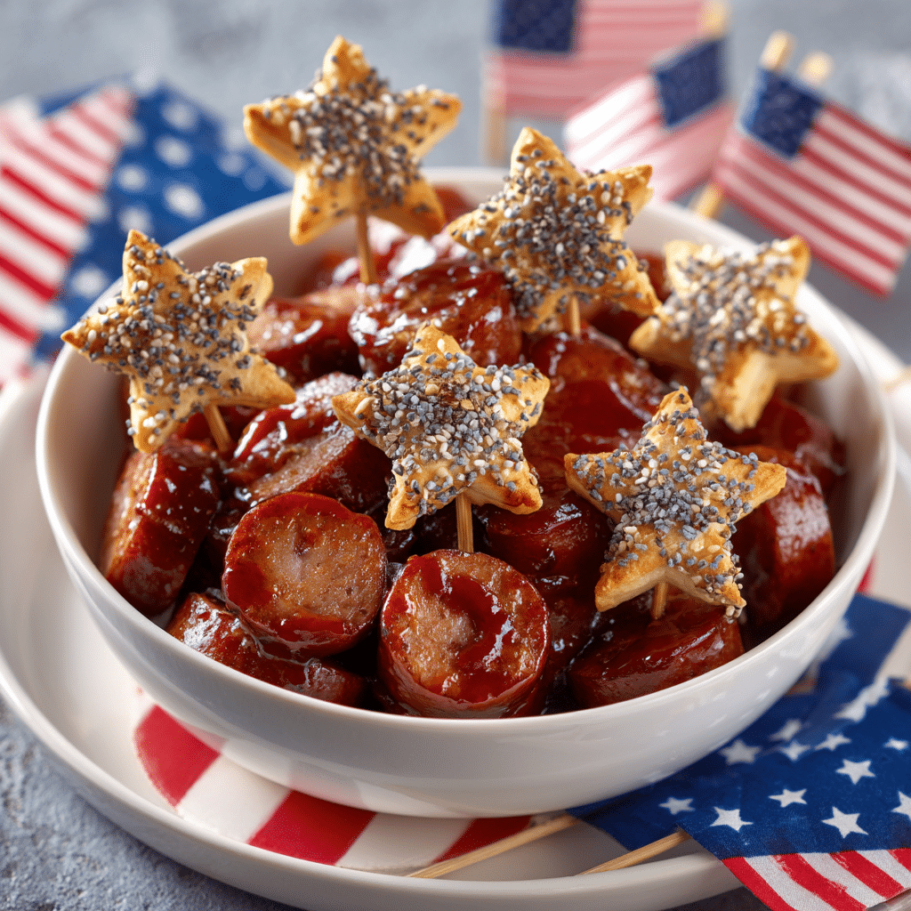 Star Spangled Kielbasa Bites