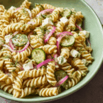 Dill Pickle Pasta Salad (without Mayo)