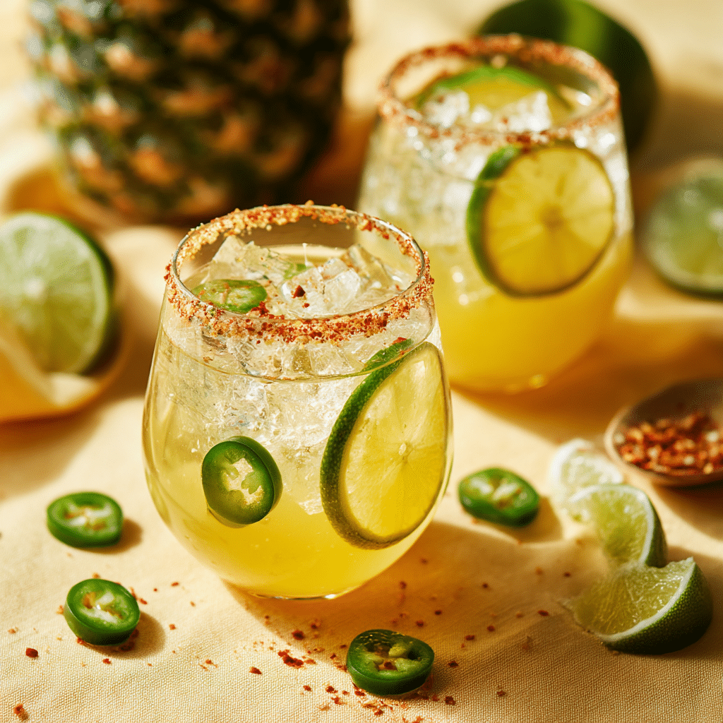Spicy Smoked Pineapple Margarita