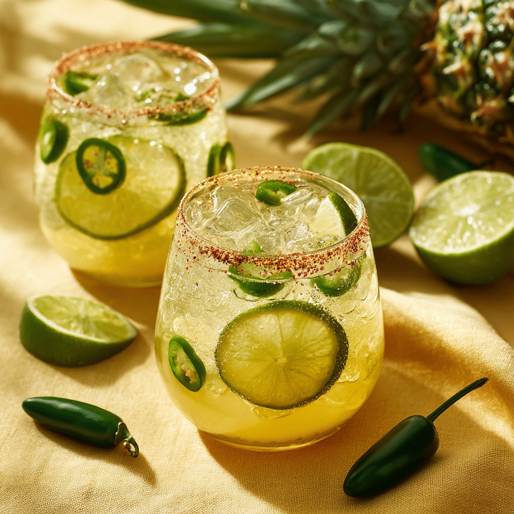 Spicy Smoked Pineapple Margarita
