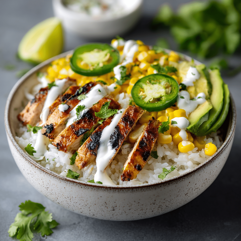 Street Corn Chicken Rice Bowl Recipe