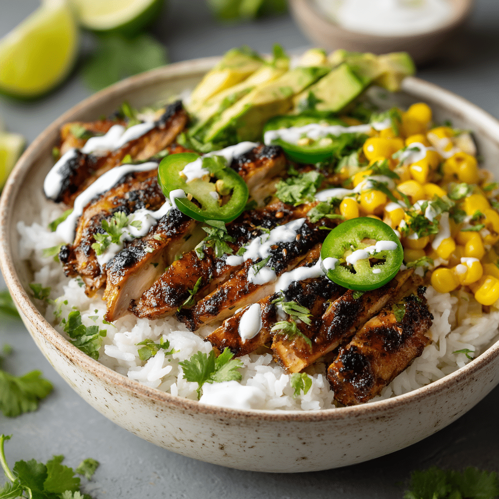Street Corn Chicken Rice Bowl Recipe