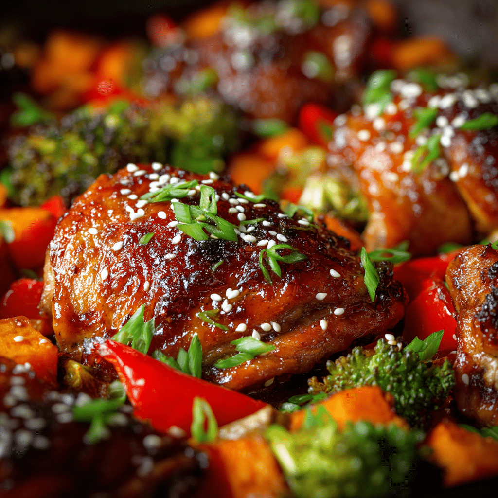 Honey Soy Baked Chicken and Veggies
