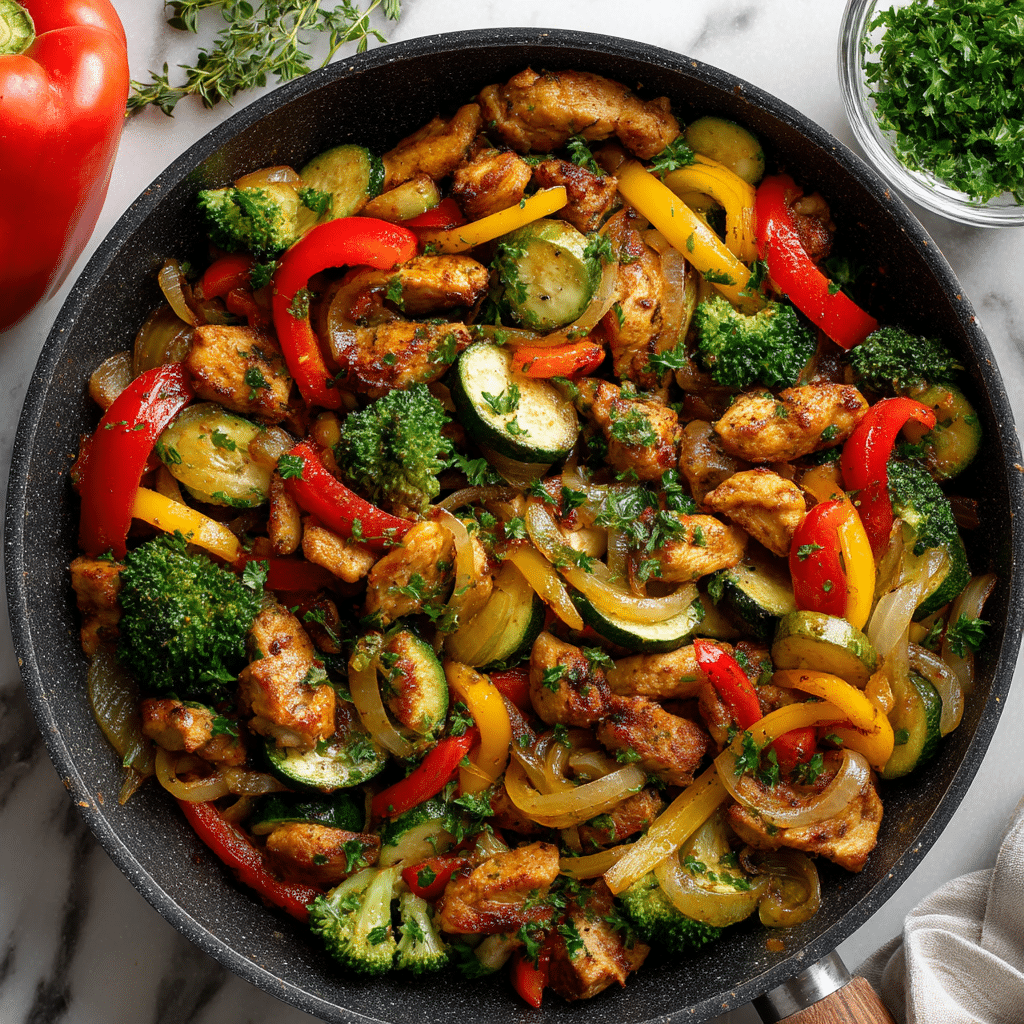 Chicken and Vegetables Skillet