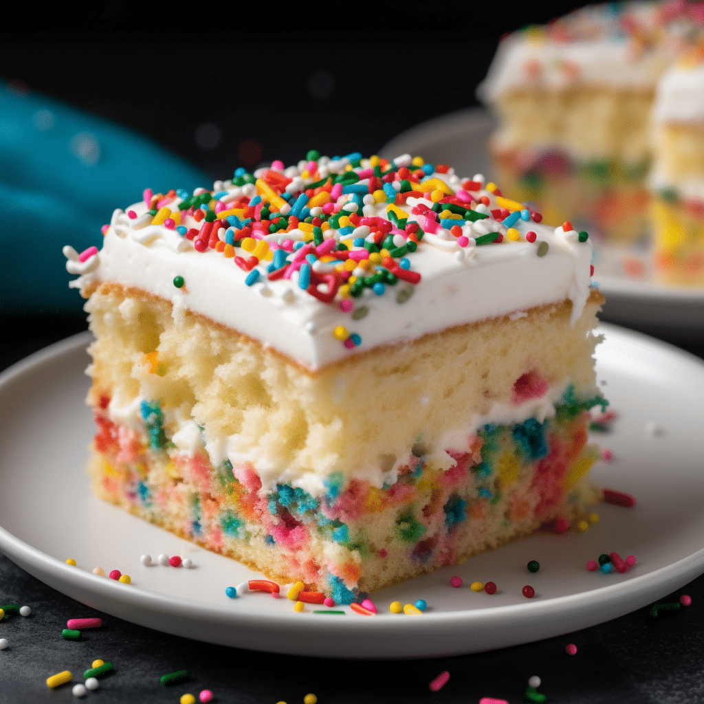 Easy Homemade FUNFETTI Cake with Vanilla Buttercream Recipe
