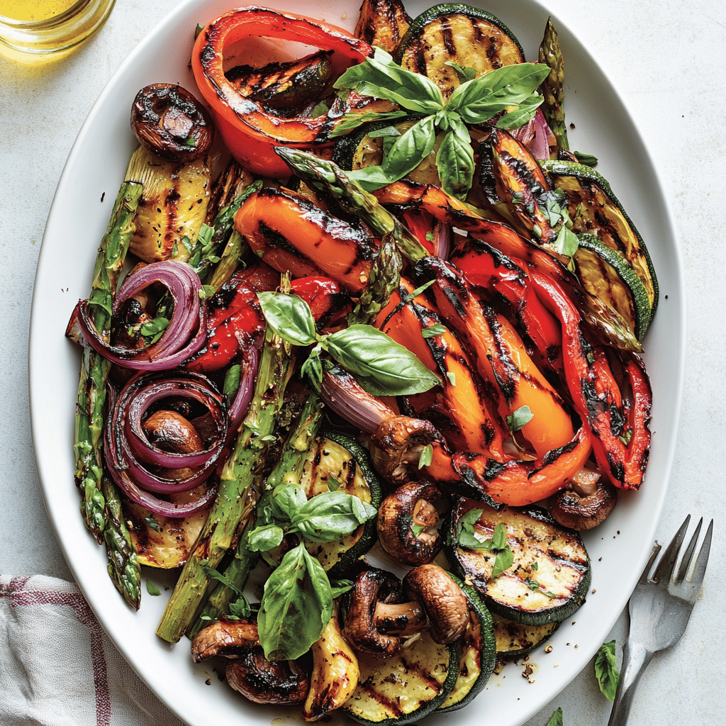 Zesty Balsamic Marinated Grilled Vegetables