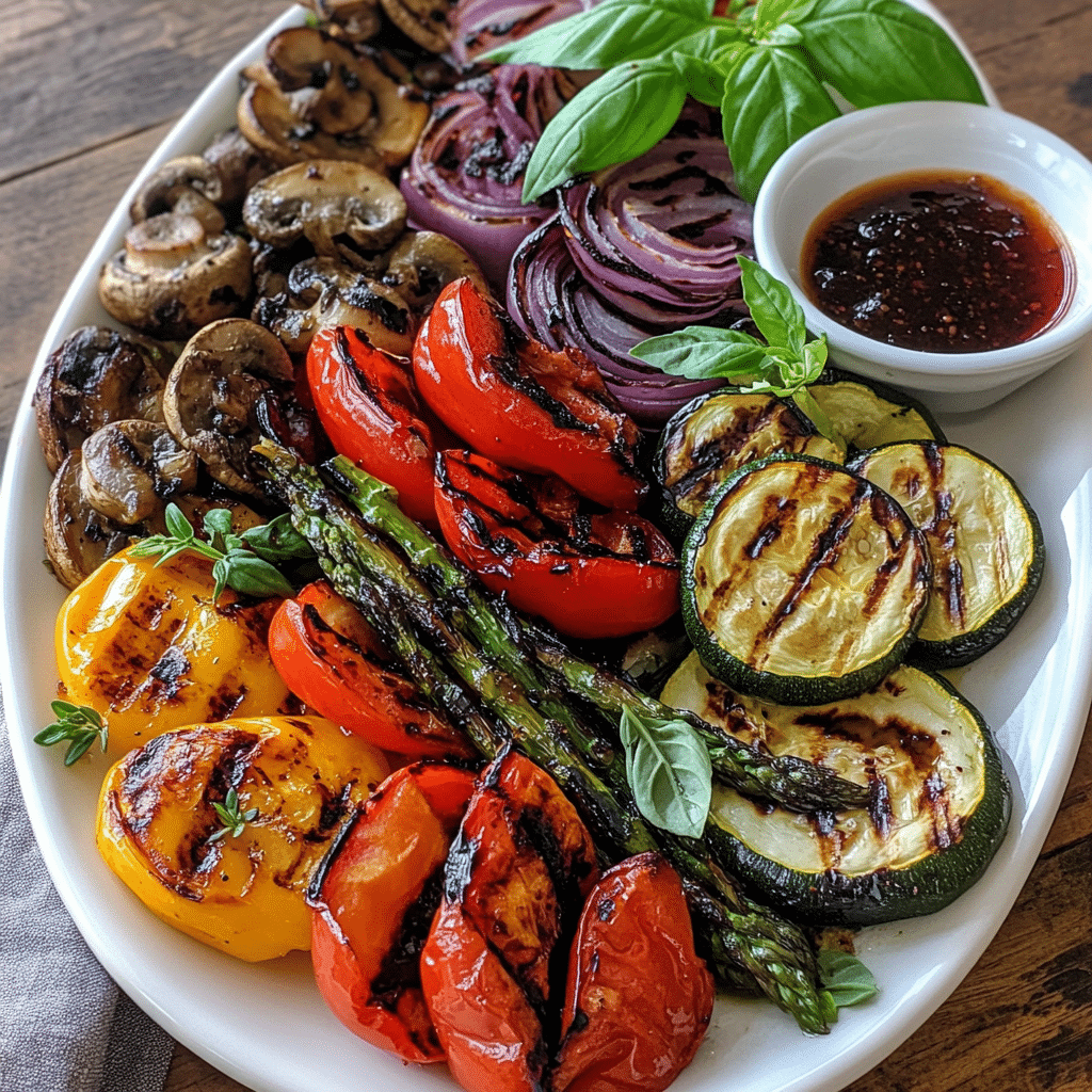 Zesty Balsamic Marinated Grilled Vegetables