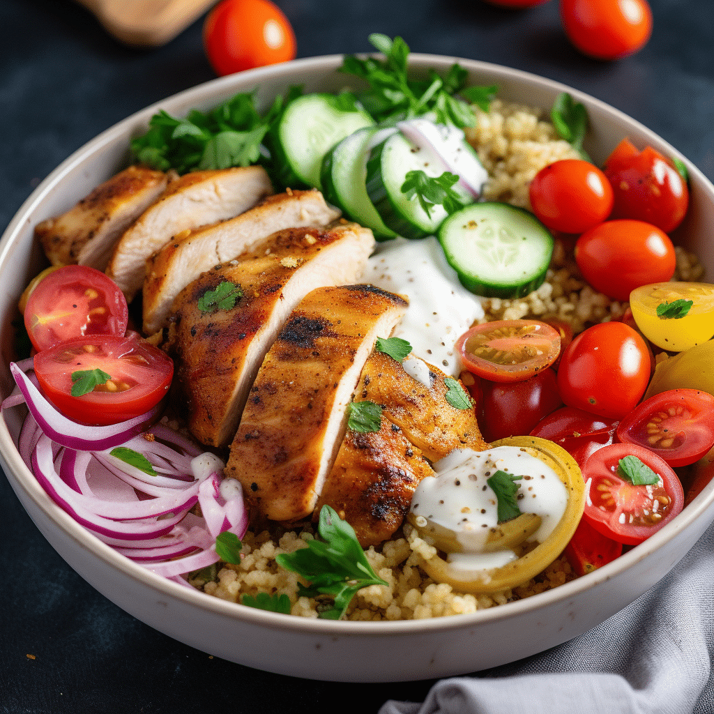 Easy Greek Chicken Bowls Recipe