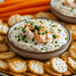 Crab Stick Crackers with Crab Dip