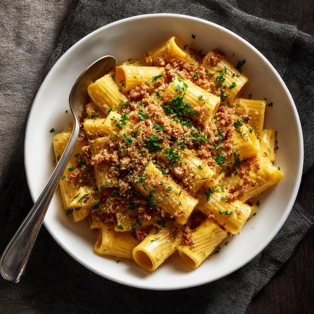 Pumpkin Rigatoni with Rosemary Walnut Crispies Recipe - Recipe Image
